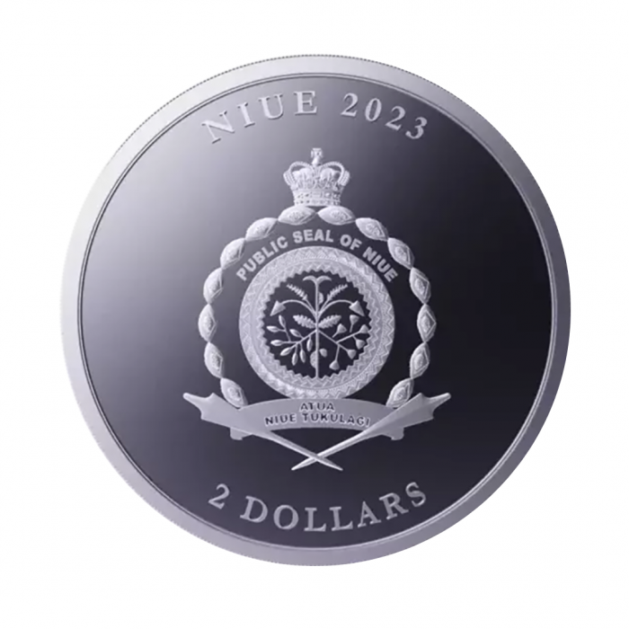 1 oz (31.10 g) sidabrinė moneta Icon - Karalienė Elžbieta II, Niujė 2023