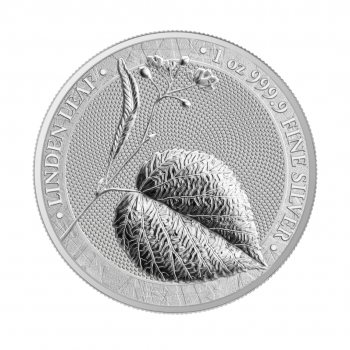 1 oz (31.10 g) sidabrinė moneta Liepų lapas, Vokietija 2022