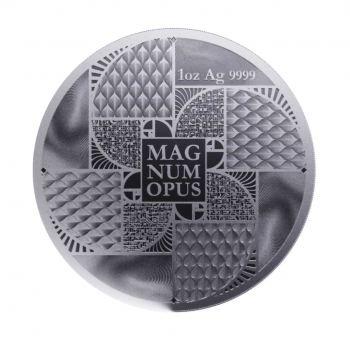 1 oz (31.10 g) sidabrinė moneta Magnum Opus, Niujė 2023