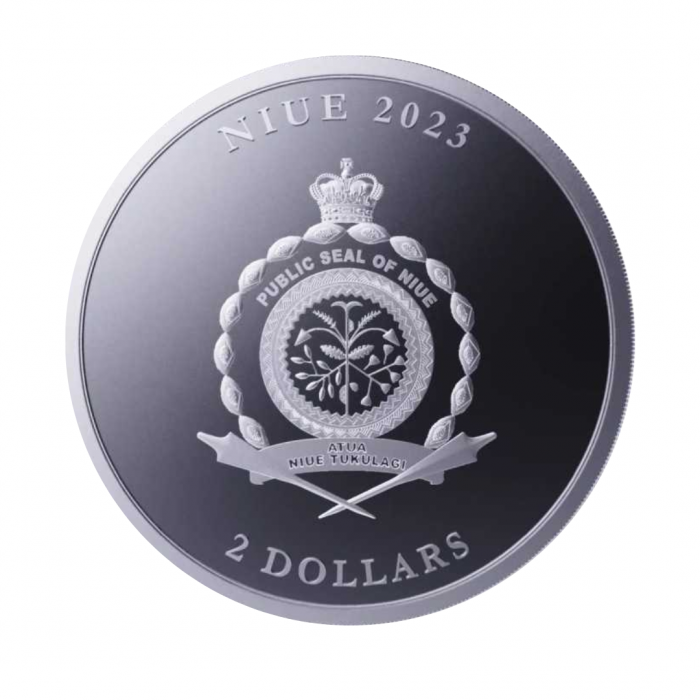 1 oz (31.10 g) sidabrinė moneta Magnum Opus, Niujė 2023