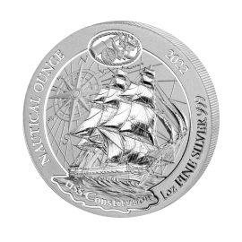 1 oz (31.10 g) srebrna moneta Nautical Once - USS Constitution, Rwanda 2022