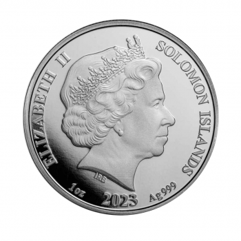 1 oz (31.10 g) sidabrinė moneta Number Pi,  Saliamono Salos 2023