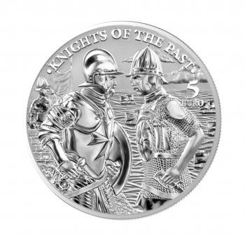 1 oz (31.10 g) sidabrinė moneta Praeities riteriai, Lenkija 2022