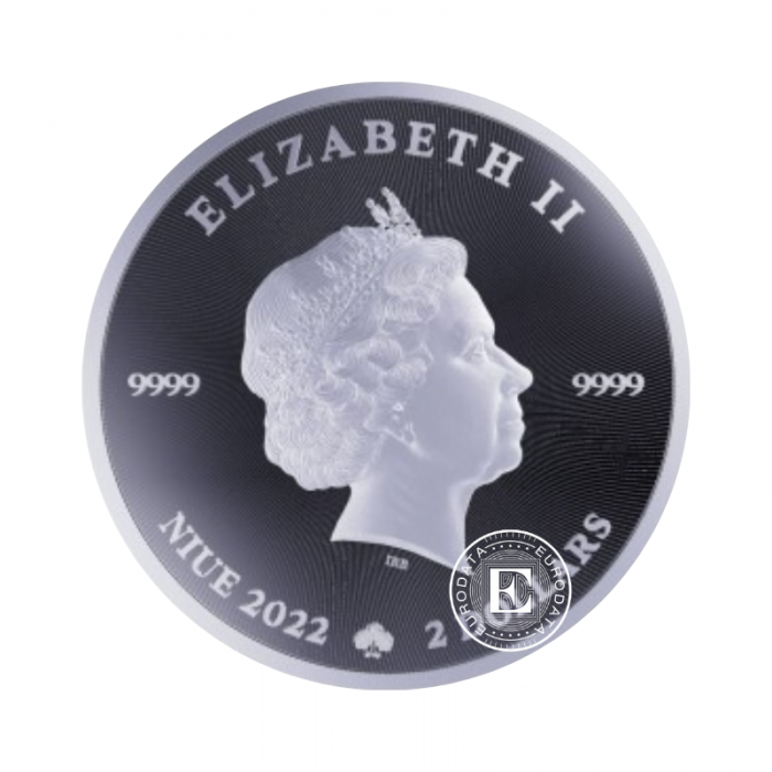 1 oz (31.10 g) pièce Shamrock, Niue 2022