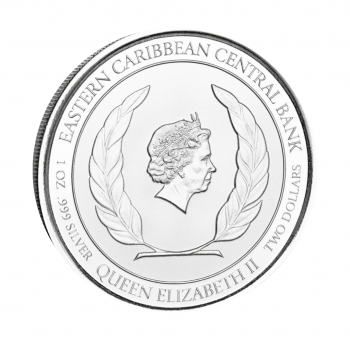 1 oz (31.10 g) sidabrinė moneta St. Lucia, 2022
