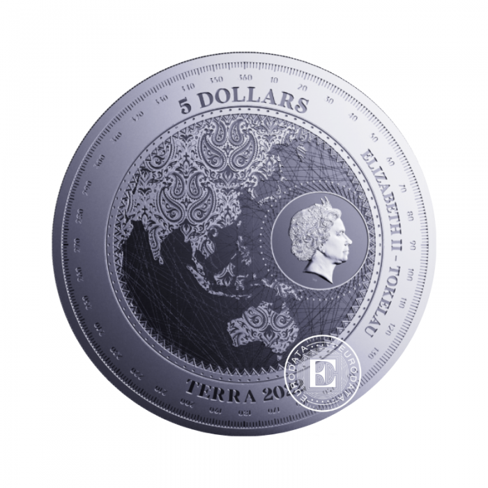 1 oz (31.10 g) sidabrinė moneta Terra, Tokelau 2022