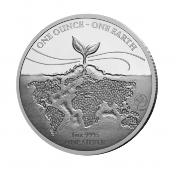 1 oz (31.10 g) sidabrinė moneta Žemė, Fidžis 2022