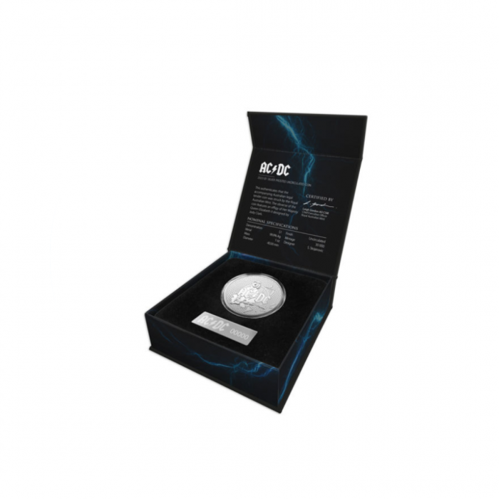 1 oz (31.10 g) sidabrinė PROOF moneta AC/DC, Australija 2023