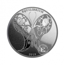 1 oz (31.10 g) silbermünze Equilibrium Butterfly, Tokelau 2019