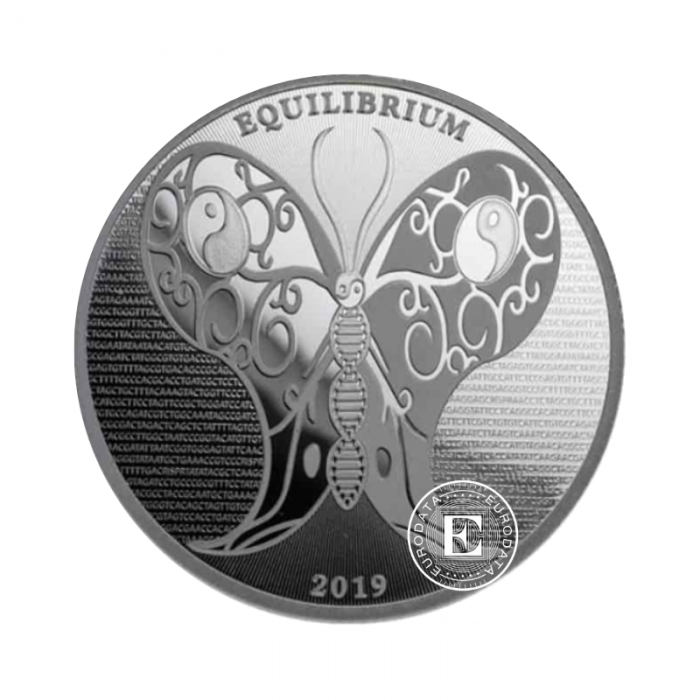 1 oz (31.10 g) pièce Equilibrium Butterfly, Tokelau 2019