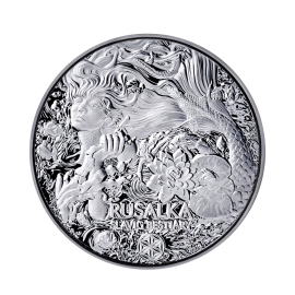 2 oz (62.20 g) sidabrinė moneta Slavic Bestiary -  Undinė, Kamerūnas 2022