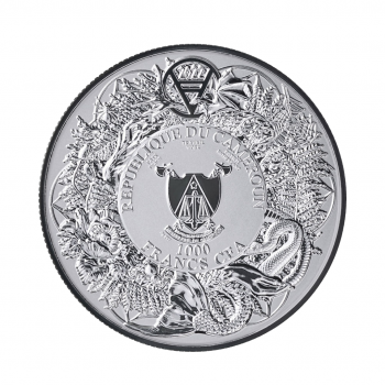 2 oz (62.20 g) sidabrinė moneta Undinėlė, Kamerūnas 2022