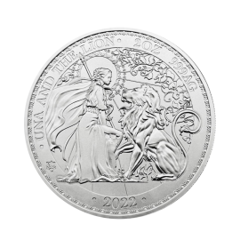  2 oz (62.20 g) pièce d'argent Una et le lion, St. Hélène 2022
