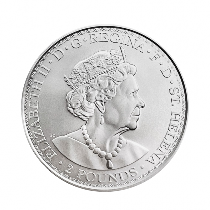 2 oz (62.20 g) srebrna moneta Una et le lion, Św. Helena 2022