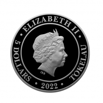 1 oz (31.10 g) sidabrinė moneta Deivė Europa, Tokelau 2022