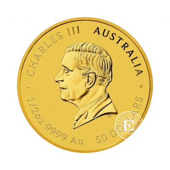 1/2 oz (15.55 g) gold coin Lunar III - Year of  Snake, Australia 2025