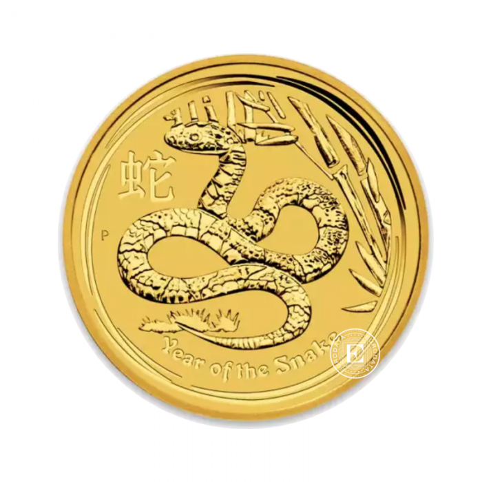 1/4 oz (7.78 g)  Goldmünze Lunar II - Year of the Snake, Australien 2013