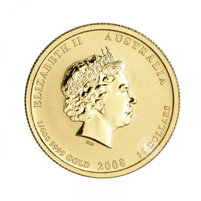 1/4 oz (7.78 g) pièce d'or Lunar II - Mouse, Australie 2008