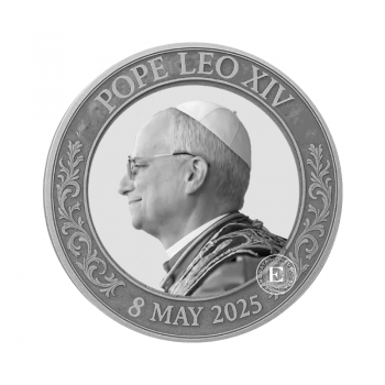 1 oz (31.10 g) sidabrinis medalis (round) Popiežiaus Leono XIV išrinkimas, JAV 2025