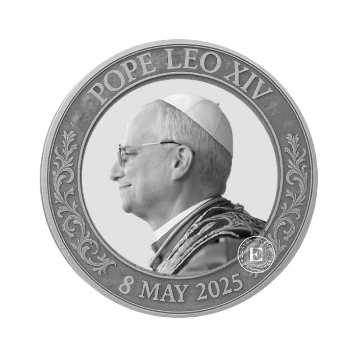 1 oz (31.10 g) srebrny medal (okrągły) Wybór Papieża Leona XIV, USA 2025
