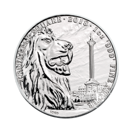 1 oz (31.10 g) sidabrinė moneta Trafalgar Square, Didžioji Britanija 2018