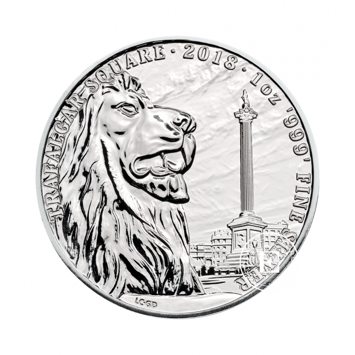 1 oz (31.10 g) silver coin Trafalgar Square, Great Britain 2018