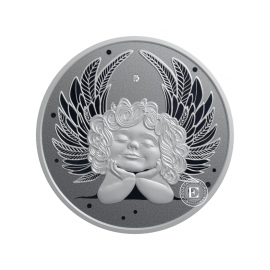 2 dollars (31.10 g) silver coin Little Silver Angel, Niue 2025 (with diamond)