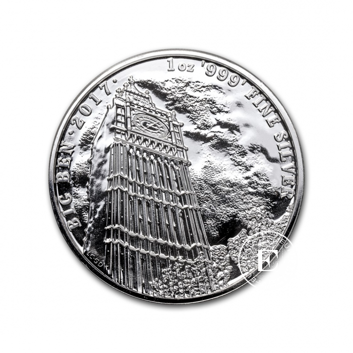 1 oz (31.10 g) pièce d'argent London Big Ben, Great Britain 2017