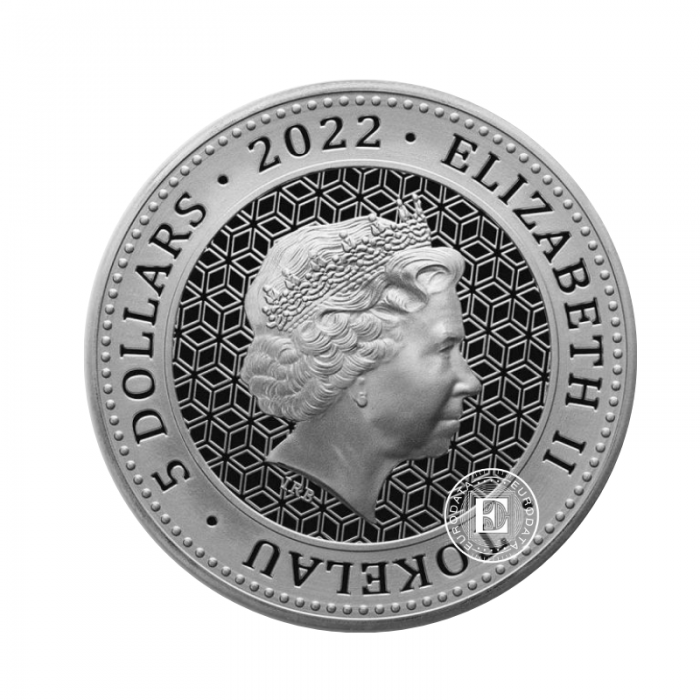 1 oz (31.10 g) silver coin Bull & Bear, Tokelau 2022