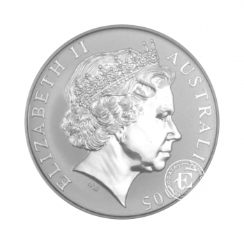 1 oz (31.10 g) sidabrinė moneta Kengūra - RAM, Australija 2005