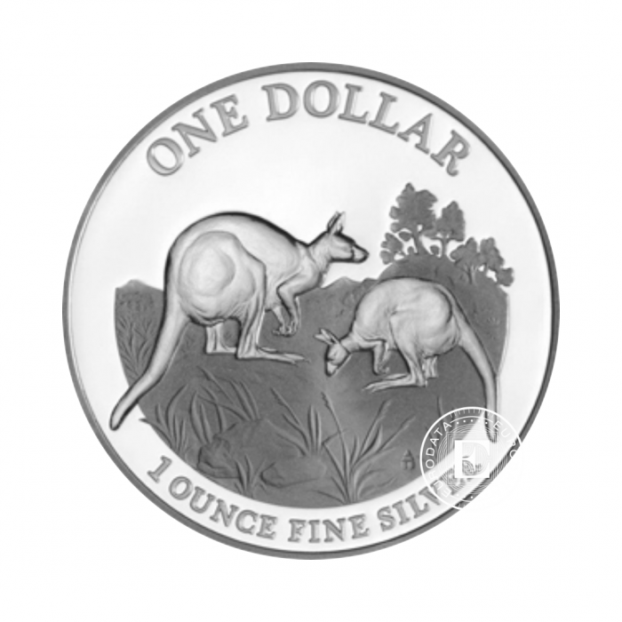 1 oz (31.10 g) sidabrinė moneta Kengūra - RAM, Australija 2014