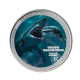 1 oz (31.10 g) silver colored coin Prehistoric Life II - Megalodon, Republic of Congo 2025