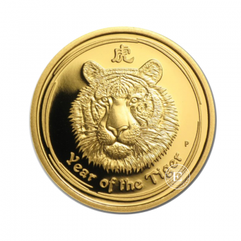 1/4 oz (7.78 g) pièce d'or Lunar II - Year of the Tiger, Australie 2010