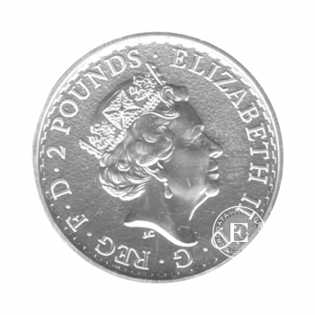1 oz (31.10 g) silver coin Lunar UK - Year of the rat, Great Britain 2020