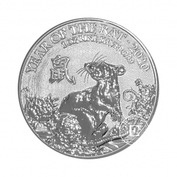 1 oz (31.10 g) silver coin Lunar UK - Year of the rat, Great Britain 2020