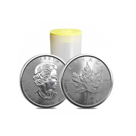 25 pc. x 1 oz silver coin Maple Leaf, Canada 2023