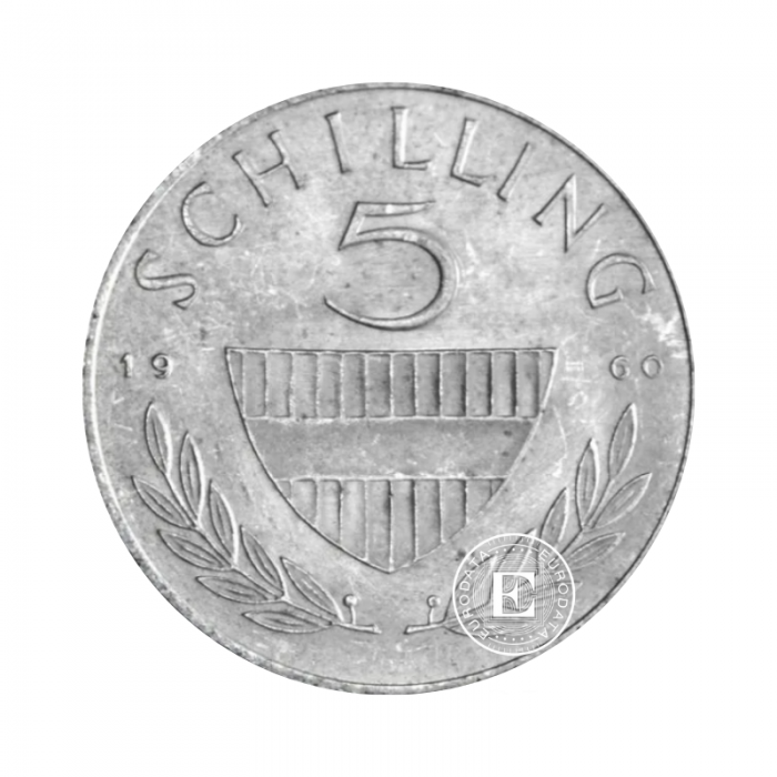5 shillings pièce, Austria année aléatoire