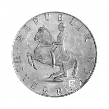 5 šilingų (5.20 g) sidabrinė moneta, Austrija mix metai
