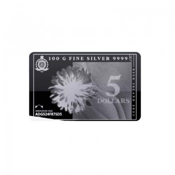 100 g silver coin - bar Note 2023, Pressburg Mint