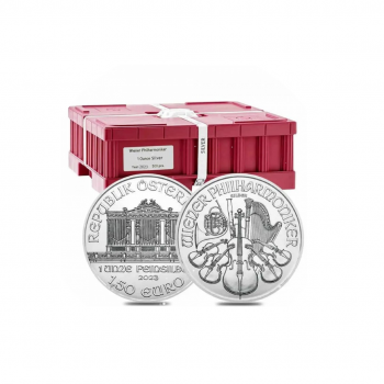 1 oz sidabrinių monetų Vienos Filharmonija, Austrija 2023 (Monster box)