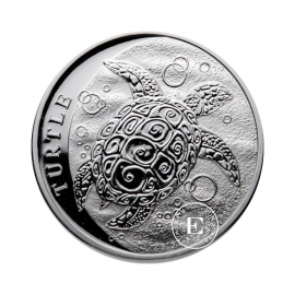 1 oz (31.10 g) srebrna moneta Hawksbill Turtle, Niue 2022