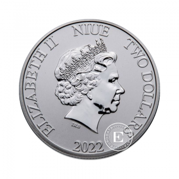1 oz (31.10 g) silver coin Hawksbill Turtle, Niue 2022
