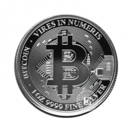 1 oz (31.10 g) srebrna moneta Bitcoin, Niue 2022