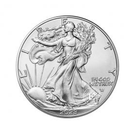 1 oz (31.10 g) pièce d'argent American Eagle, USA (random year)