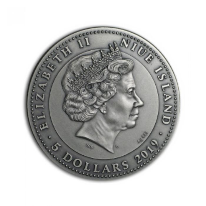 2 oz (62.20 g) silver coin Samurai Warrior, Niue 2019
