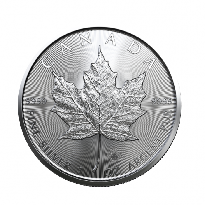 1 oz (31.10 g) sidabrinė moneta Klevo lapas, Kanada 2023