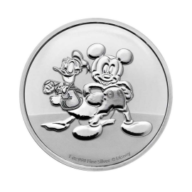 1 oz (31.10 g) pièce Disney - Mickey & Donald, Niue 2023