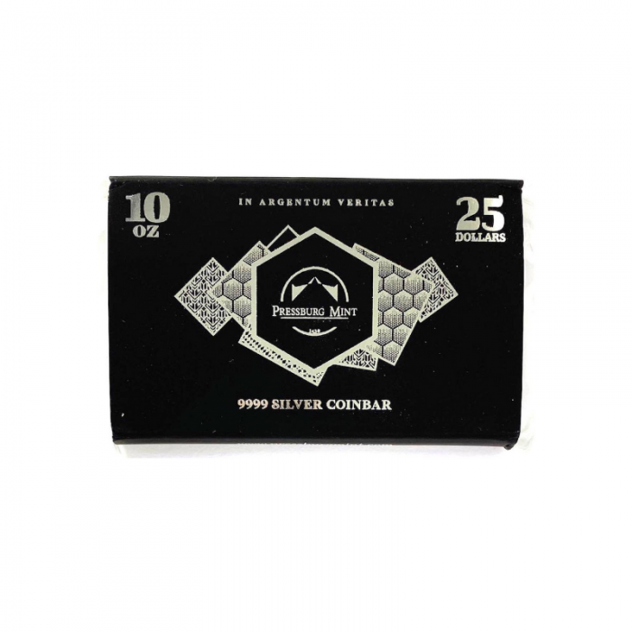 10 oz (311 g) sidabro luitas Pressburg Mint 999.9