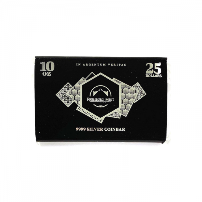 10 oz (311 g) sidabrinė moneta - luitas Pressburg Mint 999.9