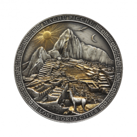 5 dolerių sidabrinė moneta Machu Picchu, Niujė 2022